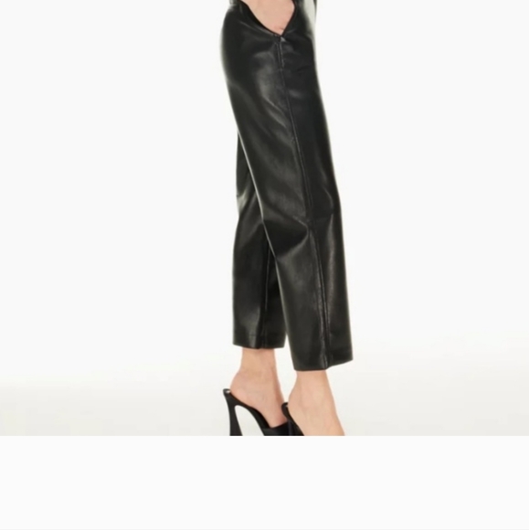 Babaton commando ankle pants vegan black new without tag - Picture 5 of 12